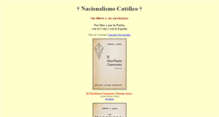 Desktop Screenshot of nacionalismocatolico.com